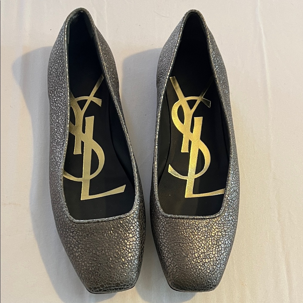 Yves Saint Laurent Women's Metallic Flats